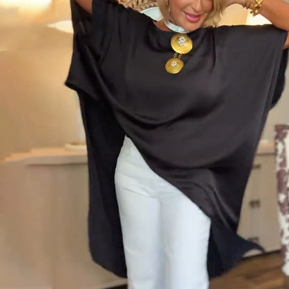 Women's Asymmetrical Off-Shoulder Loose Long Top
