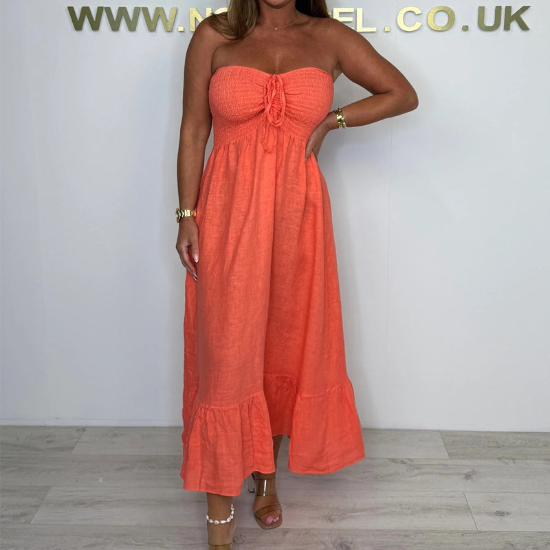 💥Last Day Special Sale 49% OFF💃Women's Strapless Maxi Dress