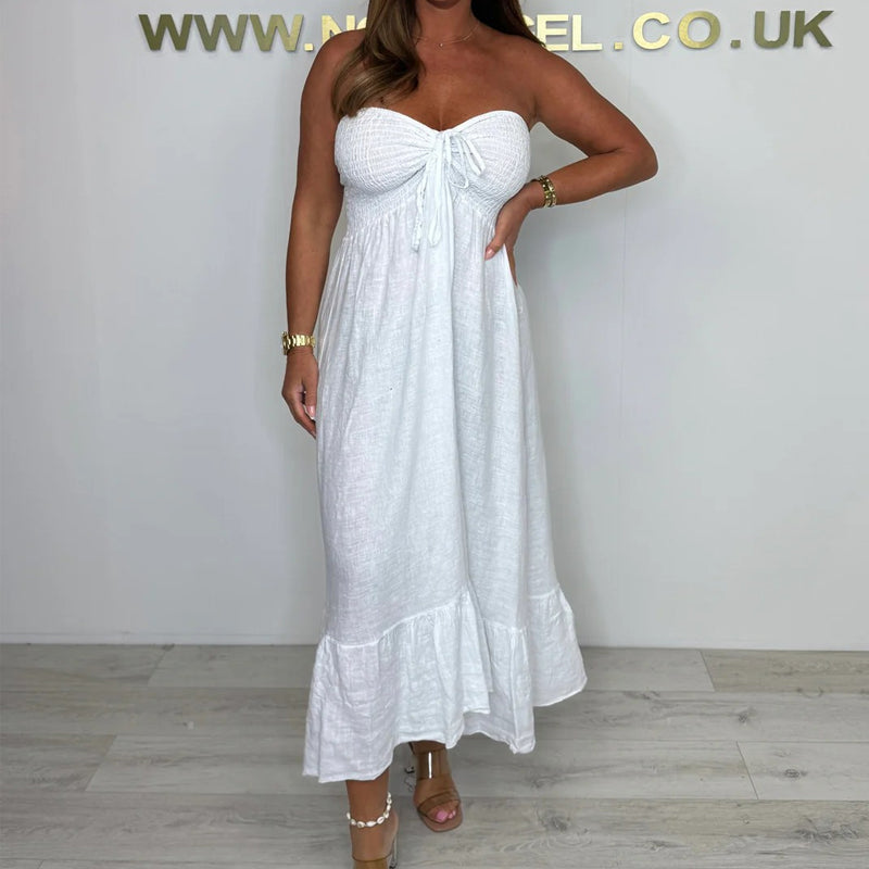 💥Last Day Special Sale 49% OFF💃Women's Strapless Maxi Dress