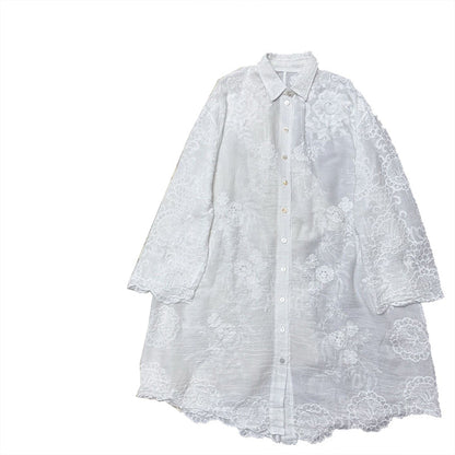 Woman’s Comfortable Embroidered Shirt Dress