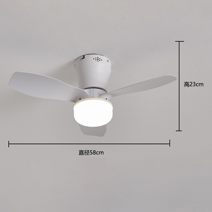 Remote-Controlled LED Ceiling Fan Light