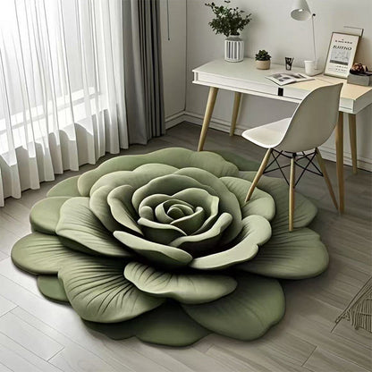 🏠2025 New Product-54% OFF🔥Floral Plush & Diatomaceous Earth Floor Mat✨