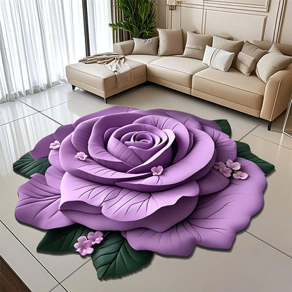 🏠2025 New Product-54% OFF🔥Floral Plush & Diatomaceous Earth Floor Mat✨
