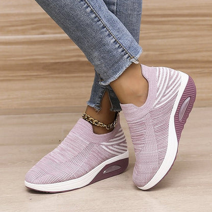 Casual Stretch Mesh Thick Sole Women's Shoes
