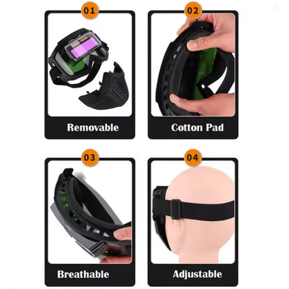 ⚡Auto-Darkening Welding Helmet for Eye Safety（50% OFF）