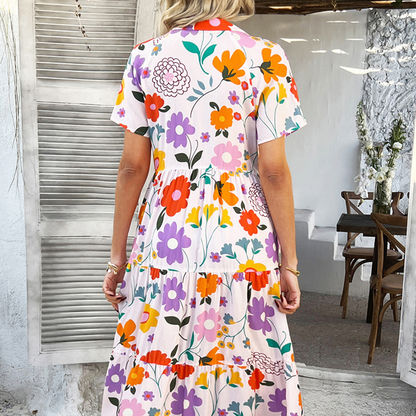 🌴Summer Specials🌴Women's Casual Boho V-Neck Dress