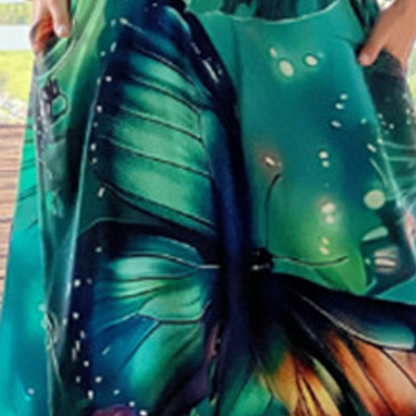 💖LAST DAY SALE 50% OFF💖Women’s Loose Printed Sleeveless Maxi Dress