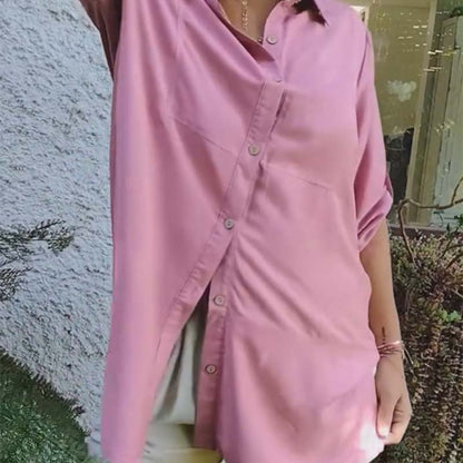 Women's Casual Button Front Loose Fit Shirt