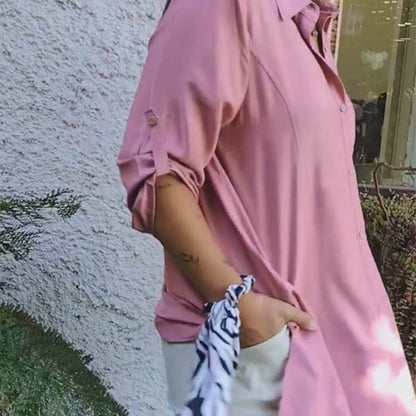 Women's Casual Button Front Loose Fit Shirt