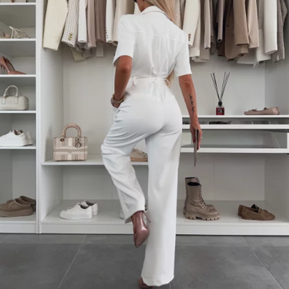 🌸Summer Sale 49% off🌸Women’s Button-Down Jumpsuit with Waist Tie