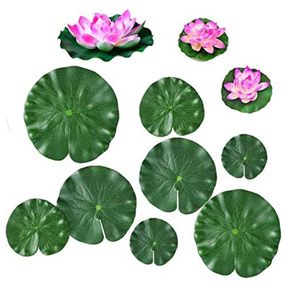 Floating Artificial Simulation Water Lily for Home Garden Ponds Decoration