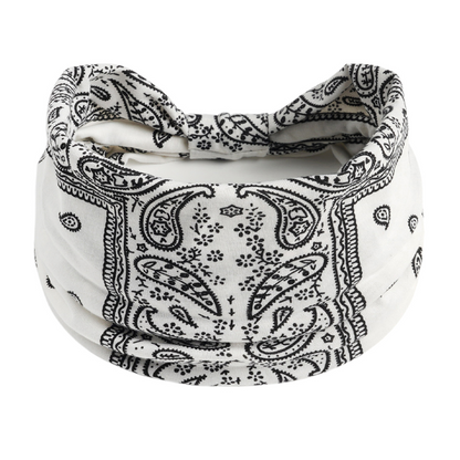 Women's Printed Elastic Wide Sports Headband