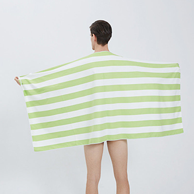 Quick Dry Striped Microfiber Beach Towel
