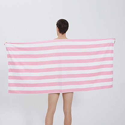 Quick Dry Striped Microfiber Beach Towel