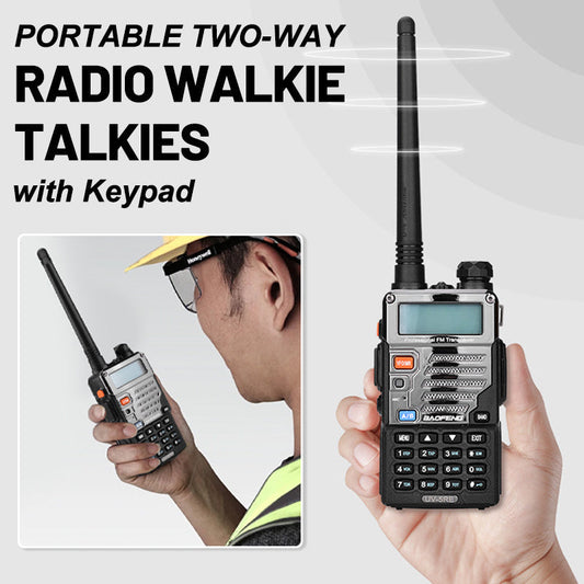 🔥Hot Sale-50% Off🔥Portable Two-Way Radio Walkie Talkies with Keypad—✈️Free Shipping 📦