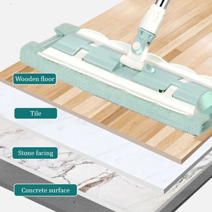 🔥Summer Hot Sale 49% OFF🔥Flat Mop with Stainless Steel Handle with Reusable Washable Mop Cloths