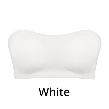 Women's Strapless Wireless Bra with Side Closure