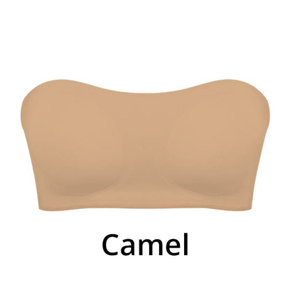 Women's Strapless Wireless Bra with Side Closure