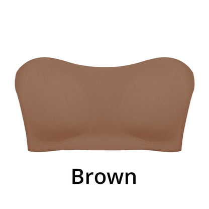 Women's Strapless Wireless Bra with Side Closure