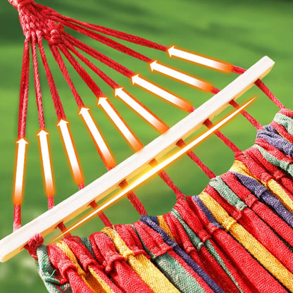 ⏳🔥LIMITED-TIME 50% OFF! 🏖️ Reinforced Multi-Person Striped Hammock – Relax Anywhere in Comfort ✨