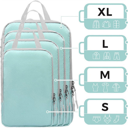 Travel Compression Packing Cubes 4-Piece Set