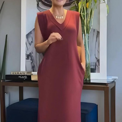 💕What should I wear tomorrow?💕Women's V-Neck Sleeveless Split Maxi Dress