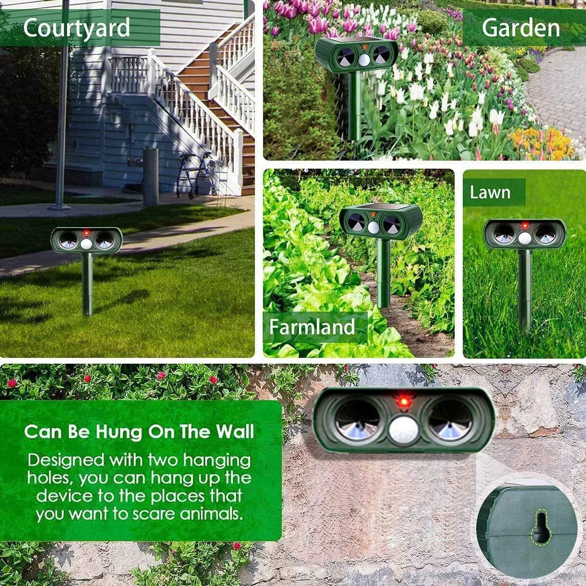 ⏳Time-limited Special⏰Outdoor Solar Powered Ultrasonic Animal Repeller🔊