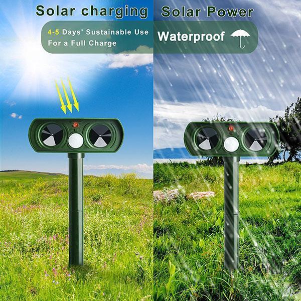 ⏳Time-limited Special⏰Outdoor Solar Powered Ultrasonic Animal Repeller🔊