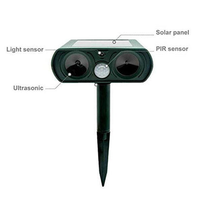 ⏳Time-limited Special⏰Outdoor Solar Powered Ultrasonic Animal Repeller🔊