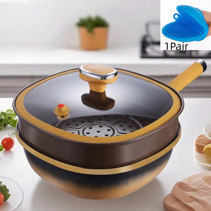 ⏳Limited Time 50% Off⏰12-Inch Titanium Alloy Nonstick Pan--⏳While Supplies Last