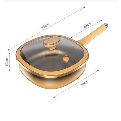 ⏳Time-limited Special⏰12in Titanium Alloy Non-Stick Pot with Lid