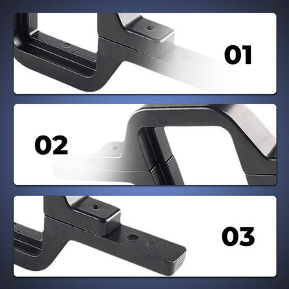 Tow Hitch-Mounted Reverse Light Bracket