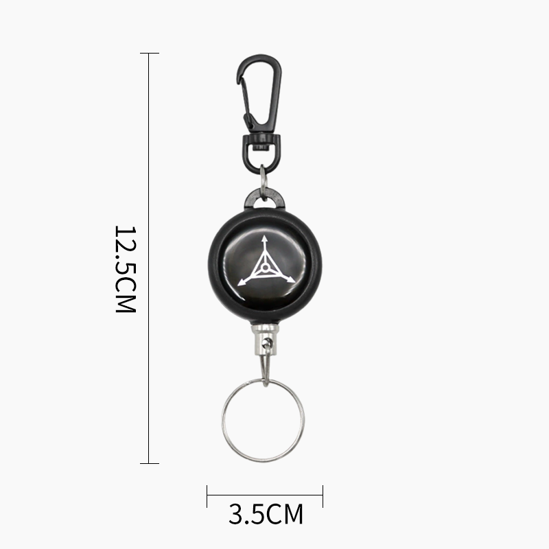 Heavy-Duty Retractable Keychain – Durable Cable, Compact Design & Secure Key & Card Holder💳