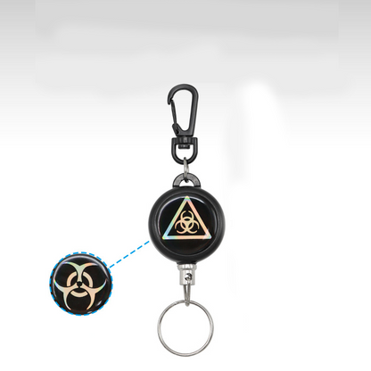Heavy-Duty Retractable Keychain – Durable Cable, Compact Design & Secure Key & Card Holder💳