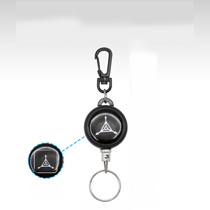 Heavy-Duty Retractable Keychain – Durable Cable, Compact Design & Secure Key & Card Holder💳