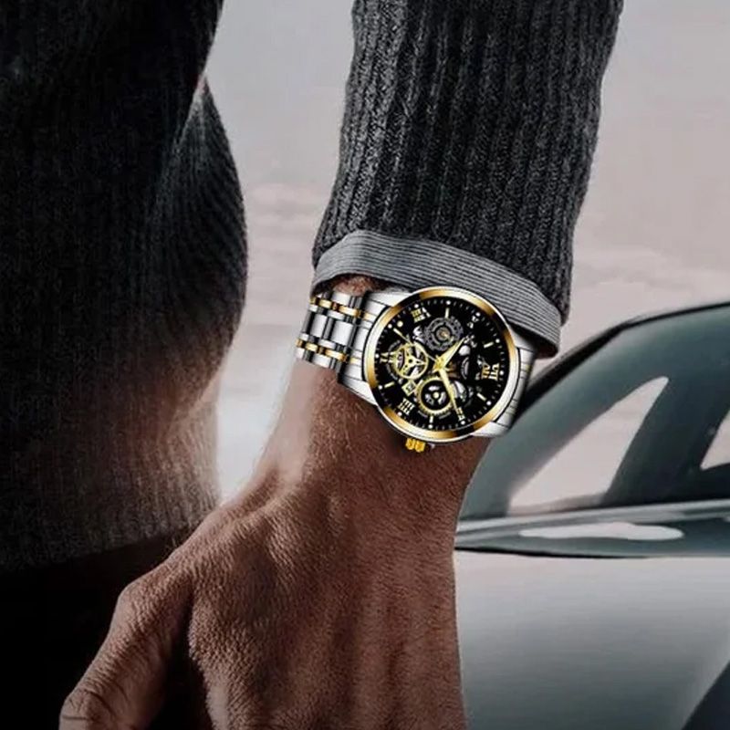 🎄Limited-time offer: 50% off🔥Men's Waterproof Roman Skeleton Automatic Mechanical Watch