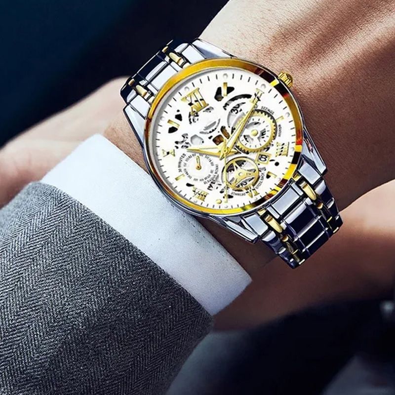 🎄Limited-time offer: 50% off🔥Men's Waterproof Roman Skeleton Automatic Mechanical Watch