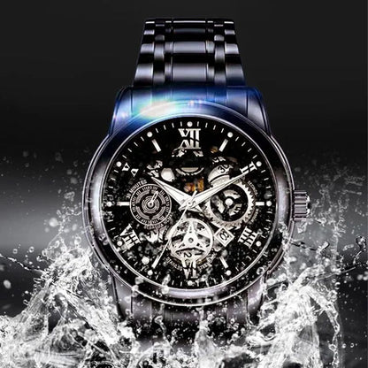 🎄Limited-time offer: 50% off🔥Men's Waterproof Roman Skeleton Automatic Mechanical Watch