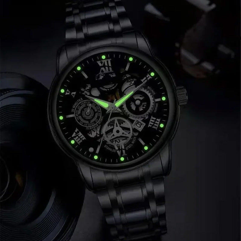 🎄Limited-time offer: 50% off🔥Men's Waterproof Roman Skeleton Automatic Mechanical Watch