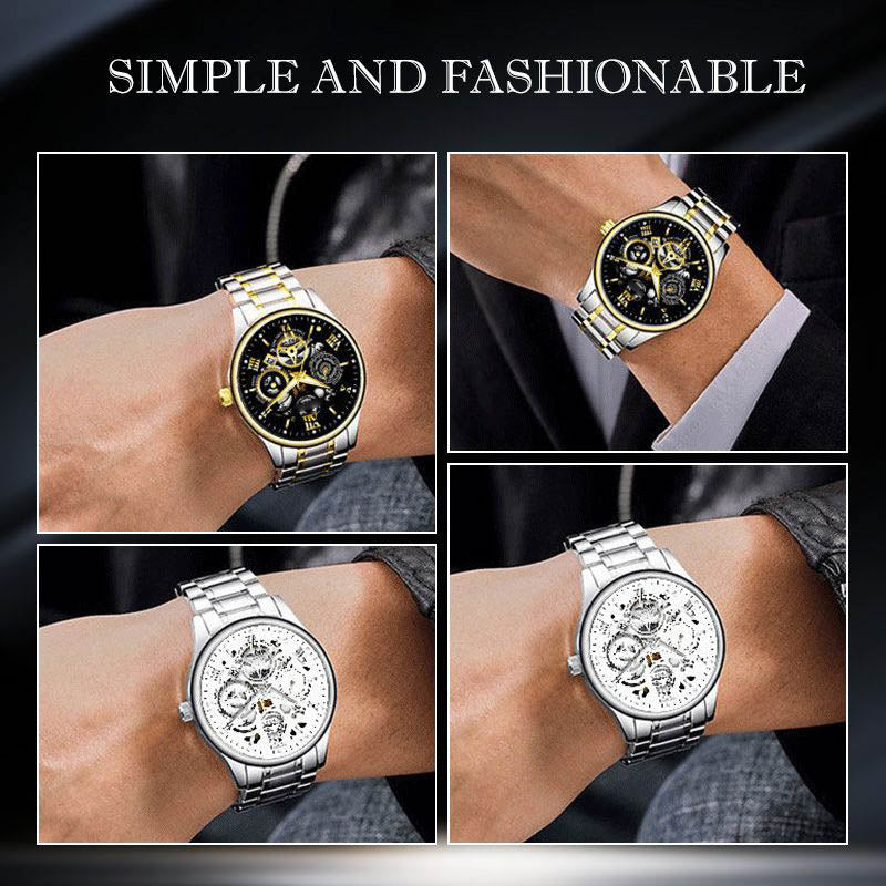 🎄Limited-time offer: 50% off🔥Men's Waterproof Roman Skeleton Automatic Mechanical Watch