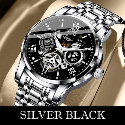 🎄Limited-time offer: 50% off🔥Men's Waterproof Roman Skeleton Automatic Mechanical Watch