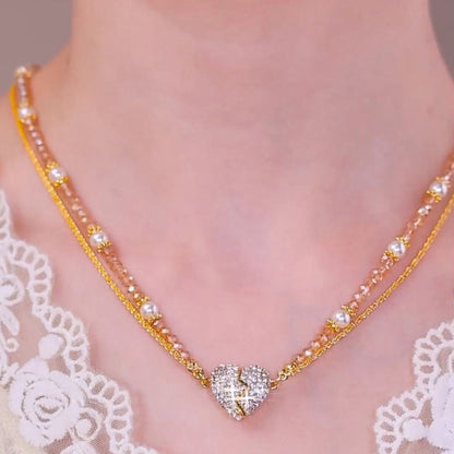 ⏳Time-limited Special⏰Magnetic Split Heart Matching Pendant Necklaces💖