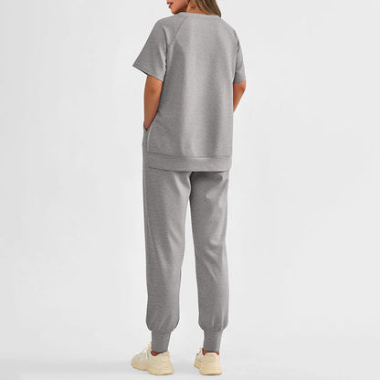 🌸New Arrival 50%OFF💖 Women’s Casual Loose Fit Two-Piece T-Shirt & Pants Tracksuit Set