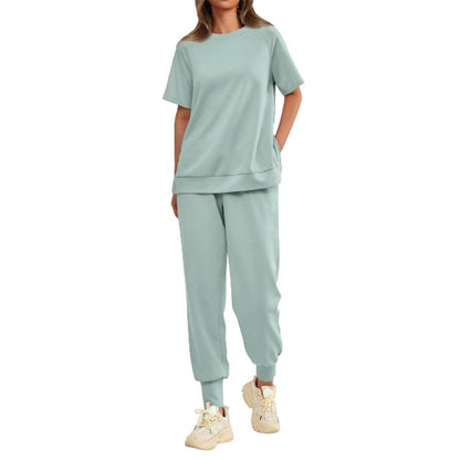 🌸New Arrival 50%OFF💖 Women’s Casual Loose Fit Two-Piece T-Shirt & Pants Tracksuit Set