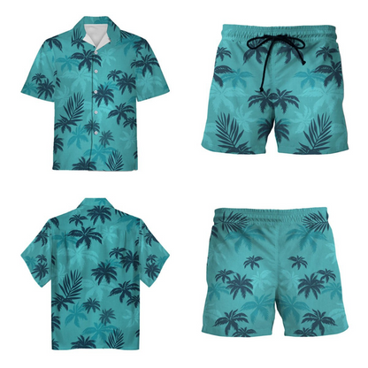 Men’s Tropical Print Shirt and Pants