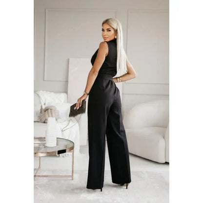⏳Time-limited Special⏰Women's Sleeveless V-Neck Solid Jumpsuit