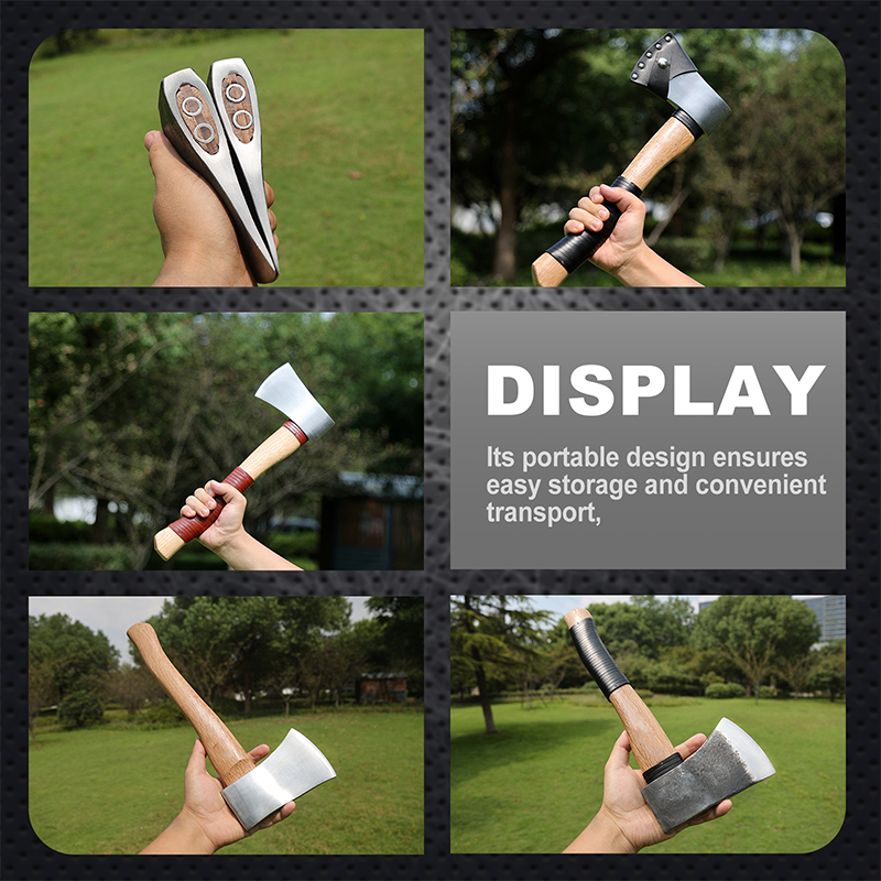 Durable Hatchet with Wood Handle