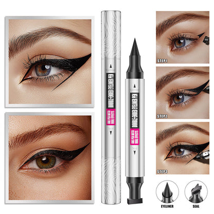 Eyeliner with wing stamp
