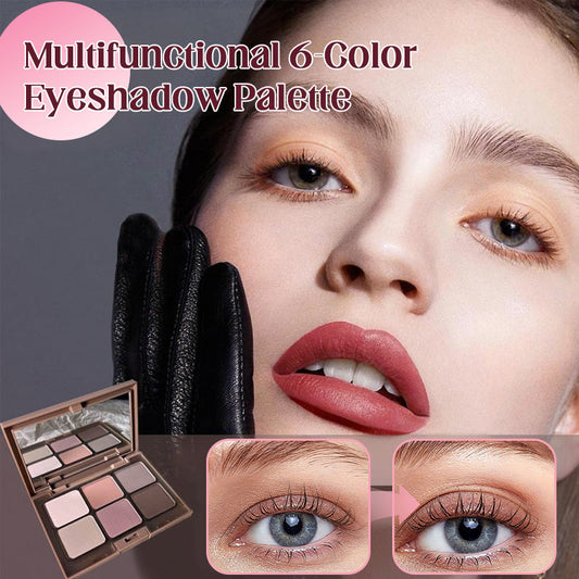 Multifunctional 6-Color Eyeshadow Palette
