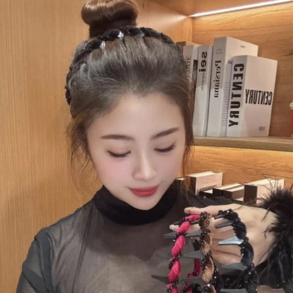 🔥2025 Hot Sale🔥Vintage High Cranium Artificial Pearl Hairband